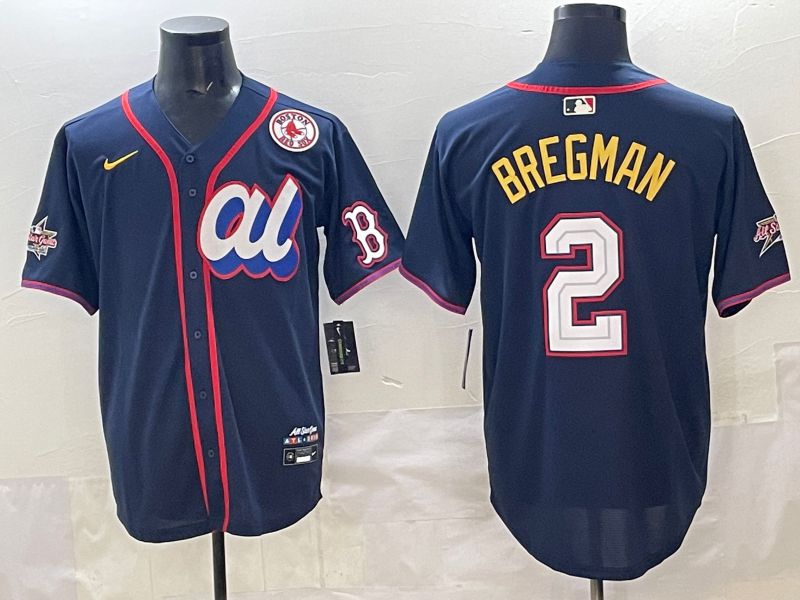 Men 2025 Boston Red Sox #2 Bregman Drak Blue All star Nike MLB Jersey style 02->boston red sox->MLB Jersey